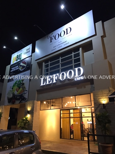 *Lefood Cafe* LED Conceal Box Up Lettering 