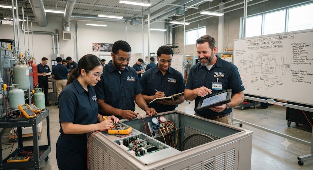 Commercial HVAC servicing course