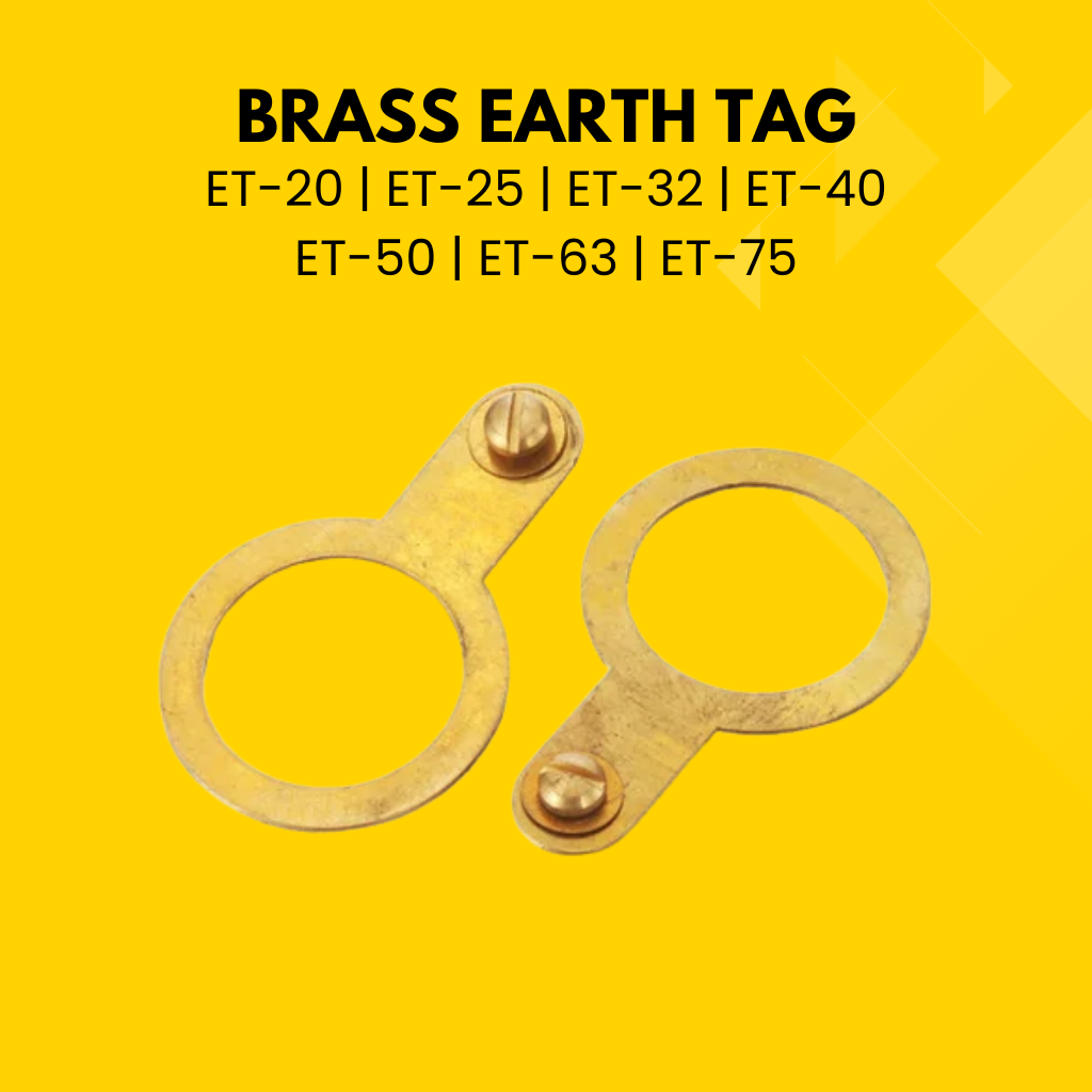 BRASS EARTH TAG | 20MM 3/4" - 75MM 3"