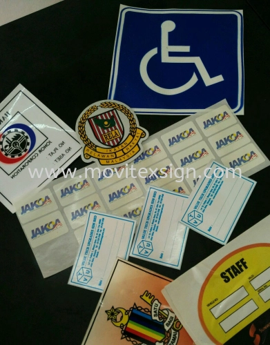 car lable sticker products , Logo reflaxtive sticker