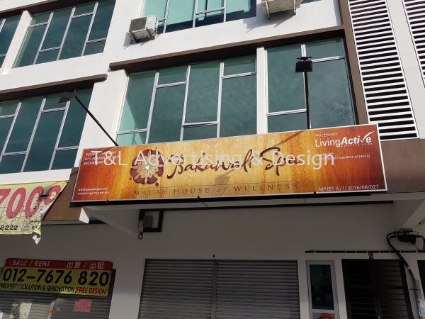 Bakawali Spa GI Signboard and PVC FoamBoard PVC Foam Box Up Johor Bahru (JB), Malaysia, Skudai Supplier, Supply, Design, Install | T & L Advertising & Design