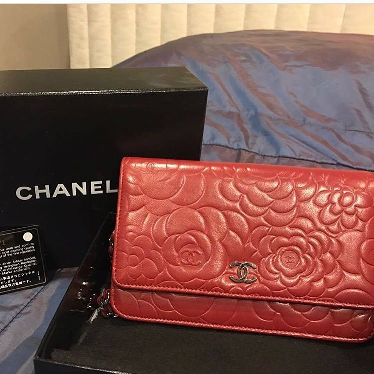SOLD) Chanel Camellia Wallet on Chain in Red Chanel Kuala Lumpur (KL),  Selangor, Malaysia. Supplier, Retailer,