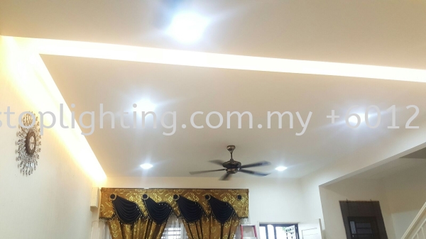  Promosi Cornice Siap Wiring ~ Jalan Nusa Bayu 7/7 Nusa Bayu Johor Bahru JB Skudai Renovation | One Stop Lighting & Renovation