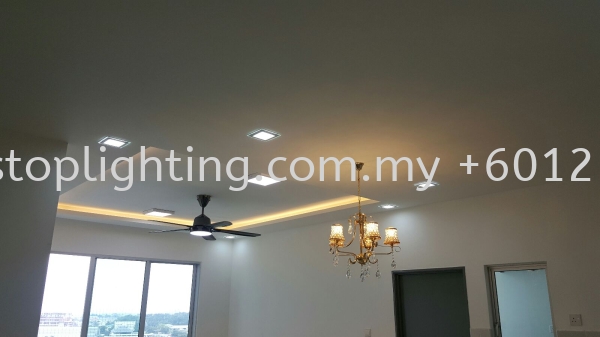  Promosi Cornice Siap Wiring ~ Blk B 17-XX,  Aliff Residences Johor Bahru JB Skudai Renovation | One Stop Lighting & Renovation