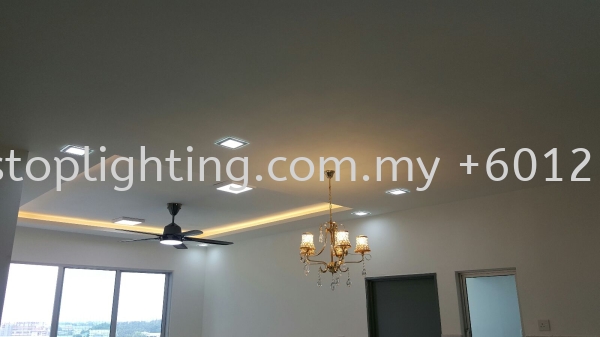  Promosi Cornice Siap Wiring ~ Blk B 17-XX,  Aliff Residences Johor Bahru JB Skudai Renovation | One Stop Lighting & Renovation