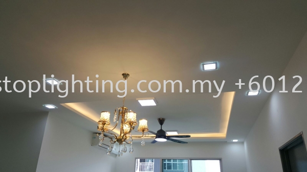  Promosi Cornice Siap Wiring ~ Blk B 17-XX,  Aliff Residences Johor Bahru JB Skudai Renovation | One Stop Lighting & Renovation