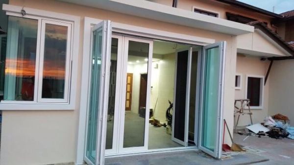  Stainless Steel Woven Folding Door Siri Pintu Malaysia, Selangor, Kuala Lumpur (KL), Batu Caves Pembekal, Membekal, Pemasangan, Perkhidmatan | Hup Hing Aluminium Sdn Bhd