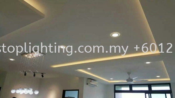  Promosi Cornice & Plaster Ceiling Siap Wiring Johor Bahru JB Skudai Renovation | One Stop Lighting & Renovation