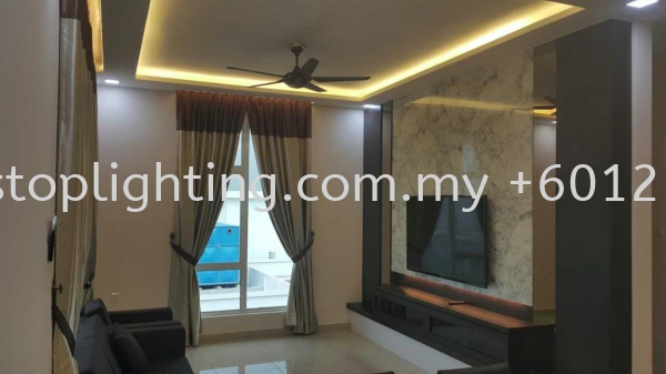  JB Promosi Cornice & Plaster Ceiling Siap Wiring Johor Bahru JB Skudai Renovation | One Stop Lighting & Renovation