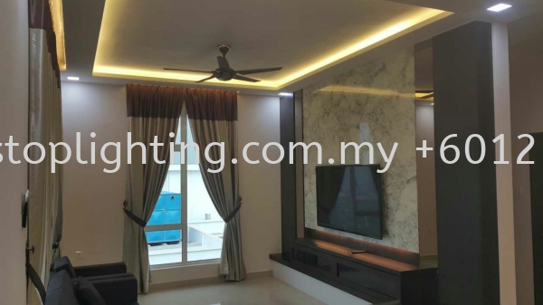  JB Promosi Cornice & Plaster Ceiling Siap Wiring Johor Bahru JB Skudai Renovation | One Stop Lighting & Renovation