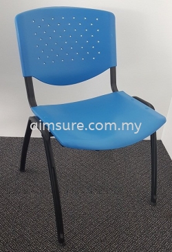 Plastic chair with black epoxy metal leg AIM-8ET