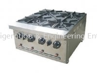 B59 4 OPEN BURNER  TABLE TOP STAINLESS STEEL FABRICATION EQUIPMENT Johor Bahru (JB), Malaysia Supplier, Suppliers, Supply, Supplies | FL Refrigeration & Engineering Enterprise (M) Sdn Bhd