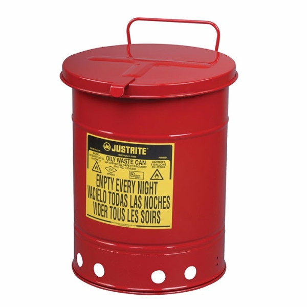 Oily Waste Can, 6 gallon (20L), hand-operated cover Safety Cans & Containers Safety Containment System Kuala Lumpur (KL), Selangor, Malaysia Supplier, Suppliers, Supply, Supplies | Intensafe Sdn Bhd