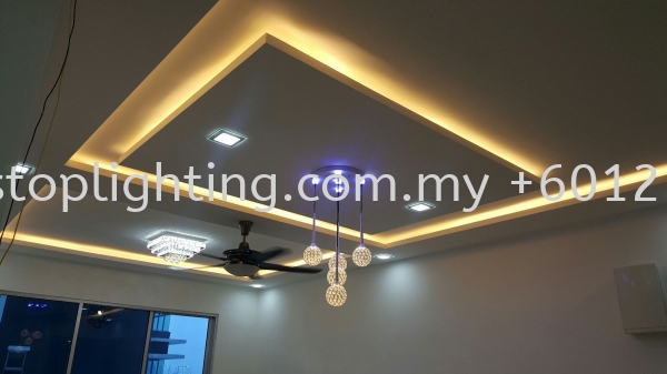  Promosi Cornice Siap Wiring ~ Blk A 14-XX, Aliff Residence Johor Bahru JB Skudai Renovation | One Stop Lighting & Renovation