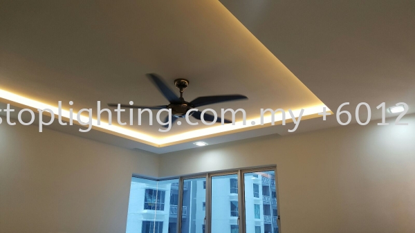  Promosi Cornice Siap Wiring ~ Blk A 14-XX, Aliff Residence Johor Bahru JB Skudai Renovation | One Stop Lighting & Renovation