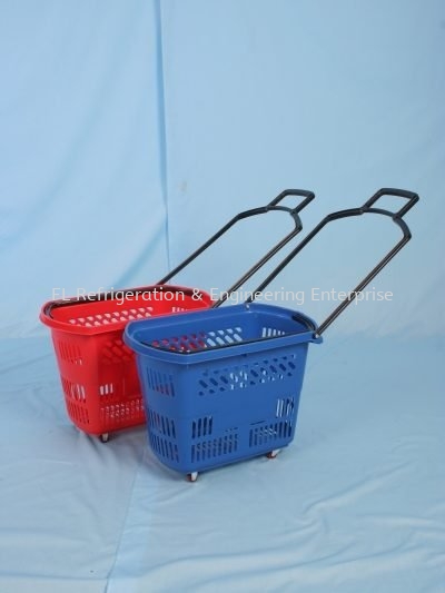 SHOPPING BASKET WITH ROLLER SUPERMARKET ACCESSORIES SUPERMARKET DISPLAY EQUIPMENT Johor Bahru (JB), Malaysia Supplier, Suppliers, Supply, Supplies | FL Refrigeration & Engineering Enterprise (M) Sdn Bhd