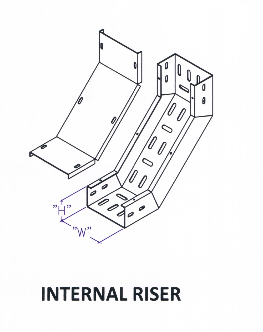 Though Type Perforated Cable Tray Fitting - Internal Riser Johor Bahru ...