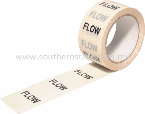 50mmx33M Flow Pipeline Identification Tape Hazard Tapes Facilities Cleaning and Care Product Malaysia Johor Bahru JB Supplier | Southern State Sdn. Bhd.