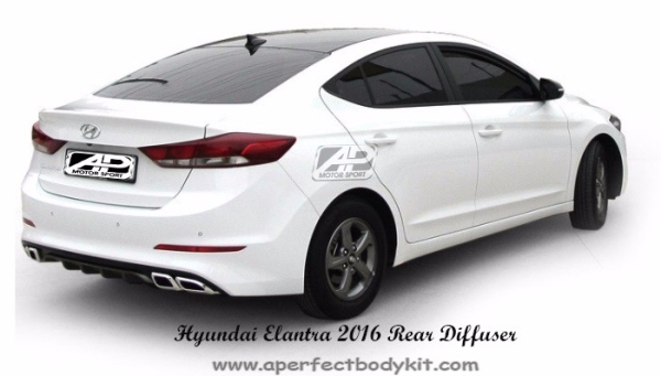 Hyundai Elantra 2016 Rear Diffuser (JS Style) Elantra 2016 Hyundai Johor Bahru JB Malaysia Body Kits | A Perfect Motor Sport