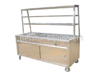 Bain Marie with 2 Tier Overshelf