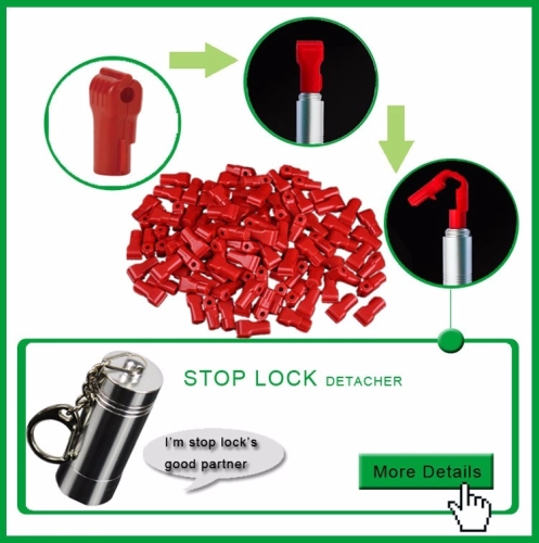 777001RD-5MM HOOK LOCK-10PC (RED)