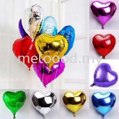 Foil 18" Heart Shape / Star Shape - 5pcs