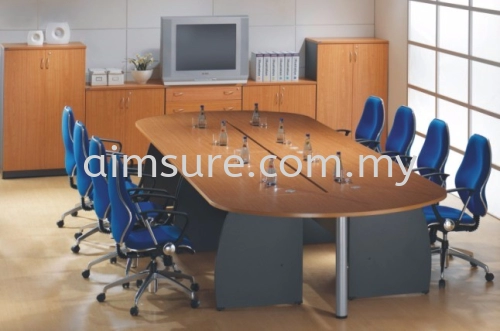 Oval Wood Panel Conf Table