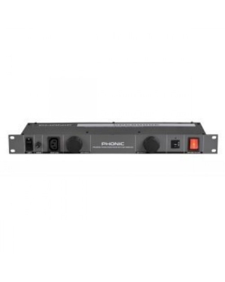 Phonic PPC9000E 10-Outlet Power Conditioner with Light Modules and Surge Protection (European Standards)