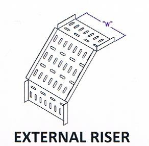 Straight Edge Perforated Cable Tray Fitting - External Riser Johor ...