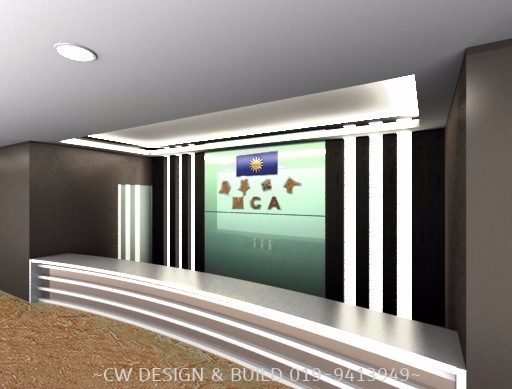 Reception Design@MCA Reception Counter Design & Fabricate Commercial Design & Build Selangor, Malaysia, Seri Kembangan, Kuala Lumpur (KL) Services, Design, Renovation, Company | CW Design & Build Sdn Bhd