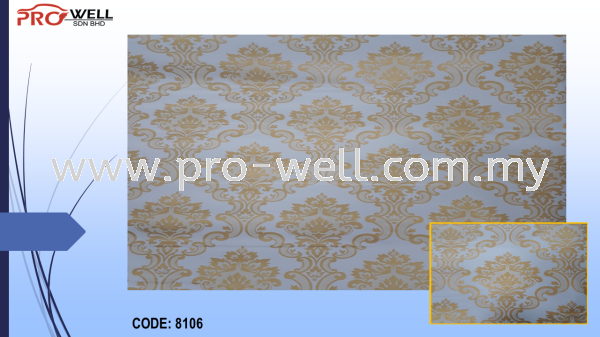 PVC WALLPAPER 8106  Adhensive Wallpaper Code PVC Wall Sticker Paper  Seri Kembangan, Selangor, Malaysia Supplier, Supply, Installation, Services | Pro-Well Sdn Bhd