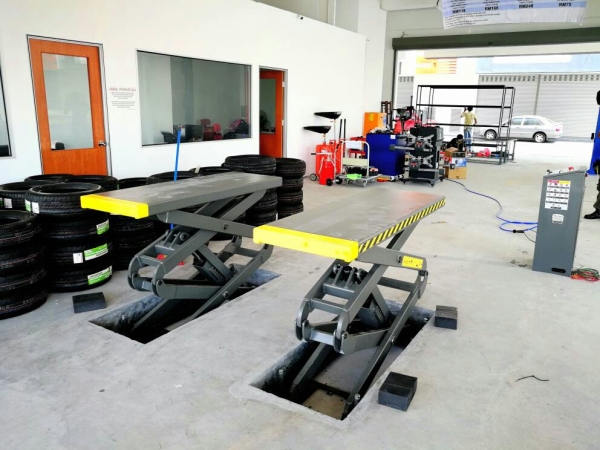 ISAKI Japan 3500kgs In-ground Scissors Lift Mesin Lif Gunting Isaki Jepun Malaysia Johor Selangor KL Supply Supplier Suppliers | Acefield Automotive Equipment Tools Sdn Bhd