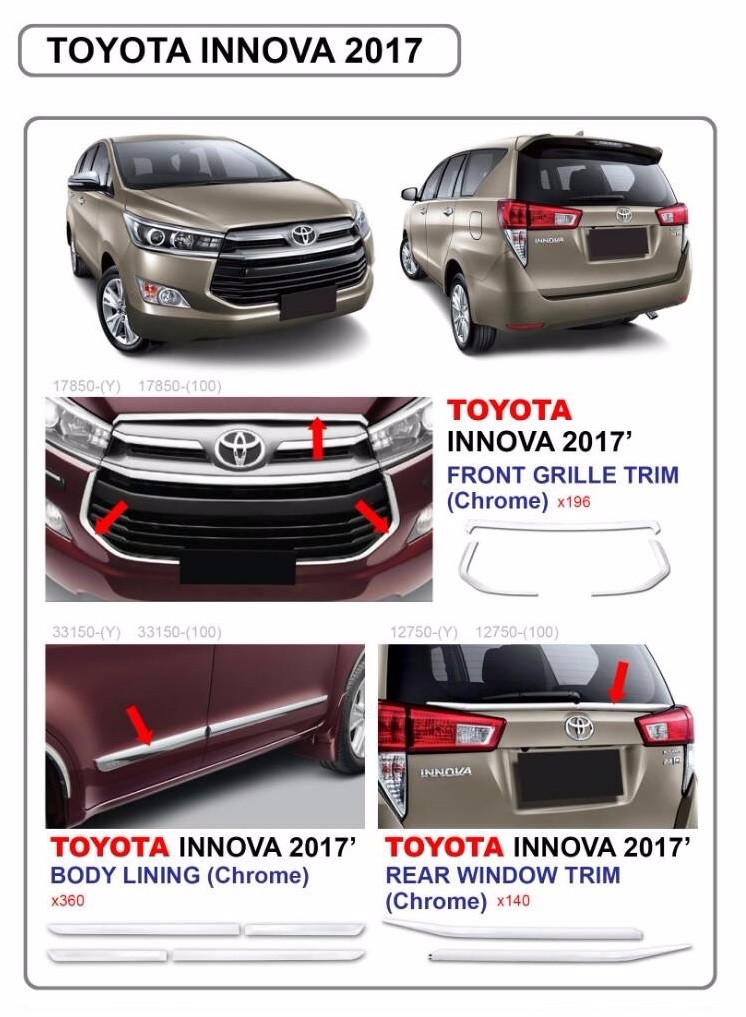 Toyota innova hot sale accessories online