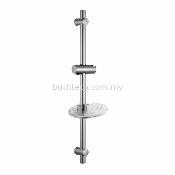 Sliding Bar with Soap Dish, Length 600 mm - Round (300581) Johnson Suisse  Shower Accessories Shower  Johor Bahru (JB), Malaysia, Johor Jaya Supplier, Suppliers, Supply, Supplies | Bathtech Building Products Sdn Bhd