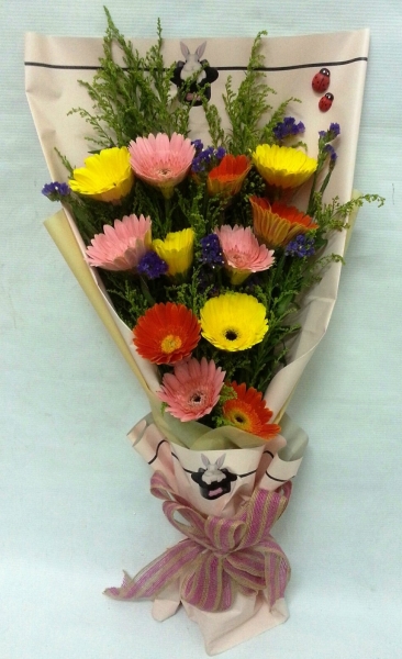 Daisy Bouquet (HB-411) Daisy / Gerbera Hand Bouquet Kuala Lumpur (KL), Selangor, Malaysia Supplier, Suppliers, Supply, Supplies | Shirley Florist