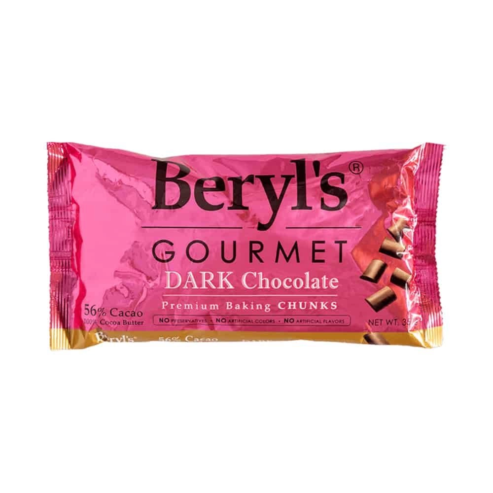 BERYL'S GOURMENT DARK CHOCOLATE CHUNKS 350G