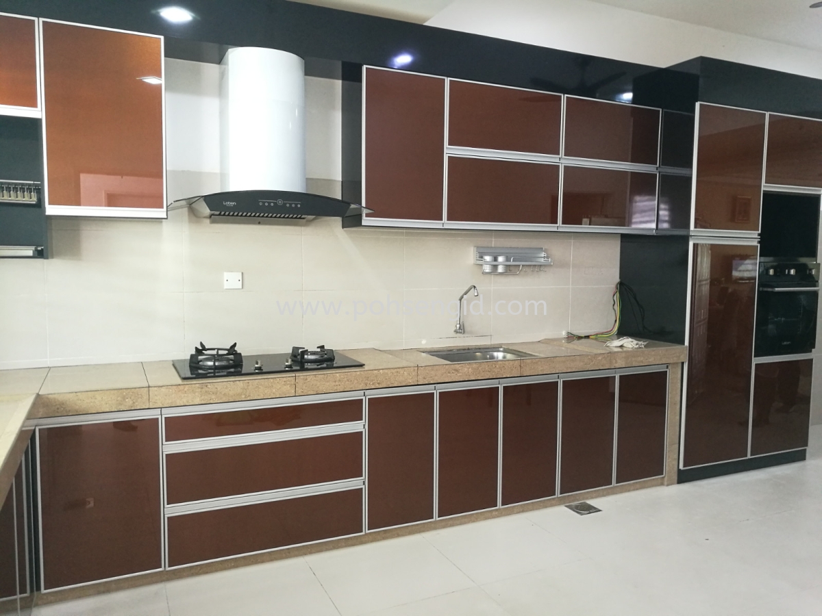 3G GLASS DOOR Kitchen Cabinet #Sendayan Kitchen Seremban, Negeri Sembilan  (NS), Malaysia Renovation, Service, Interior Design,