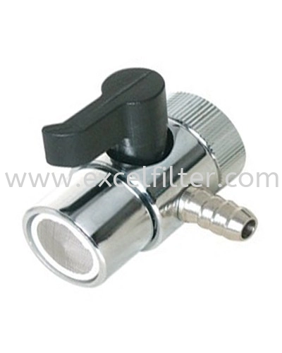 1/4 1 WayDiverter Valve-Black Handle