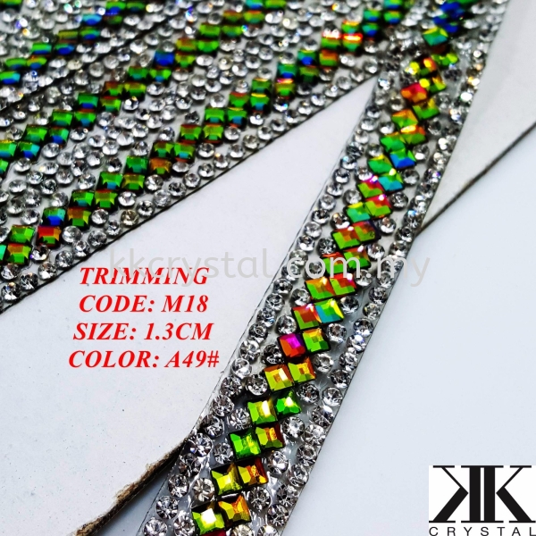 Trimming M18#, Color: A49# Trimming Iron on Metal / Patch Kuala Lumpur (KL), Malaysia, Selangor, Klang, Kepong Wholesaler, Supplier, Supply, Supplies | K&K Crystal Sdn Bhd