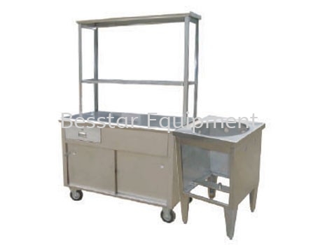 Mee Stall 1 Tier with Boiler Stand Mee Stall Stainless Steel Selangor, Malaysia, Kuala Lumpur (KL), Petaling Jaya (PJ) Supplier, Suppliers, Supply, Supplies | Besstar Equipment Sdn Bhd