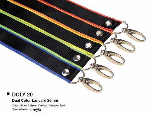 DCLY 20 DUAL COLOR LANYARD 20mm (i)