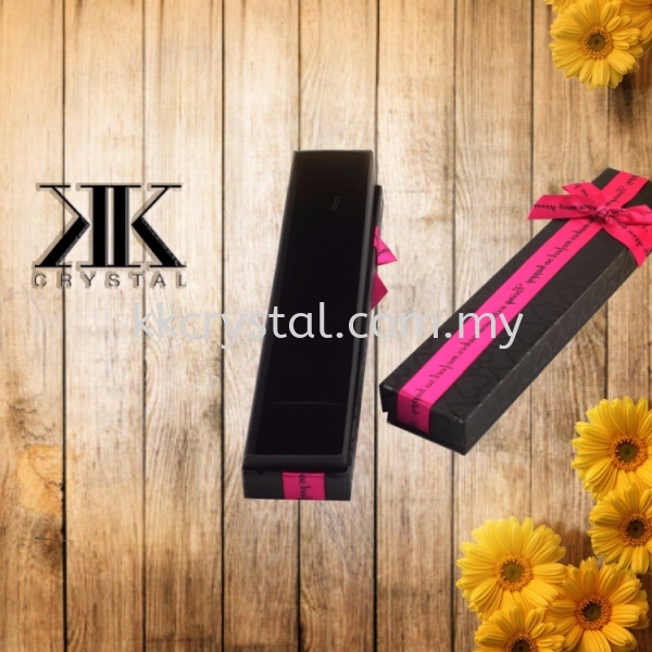 Bracelet Box, Black with Pink Ribbon, 4x20cm, 6PCS/PKT Bracelet Box Boxes / Pouches Kuala Lumpur (KL), Malaysia, Selangor, Klang, Kepong Wholesaler, Supplier, Supply, Supplies | K&K Crystal Sdn Bhd