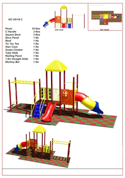 ISC05118C Luxury Playground Luxury Playground  Playground Outdoor  Johor Bahru JB Malaysia Supplier & Supply | I Education Solution