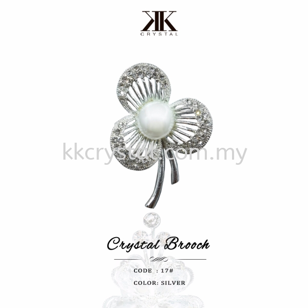 Crystal Brooch, 17#, Silver Crystal Brooch Brooch Jewerly Kuala Lumpur (KL), Malaysia, Selangor, Klang, Kepong Wholesaler, Supplier, Supply, Supplies | K&K Crystal Sdn Bhd