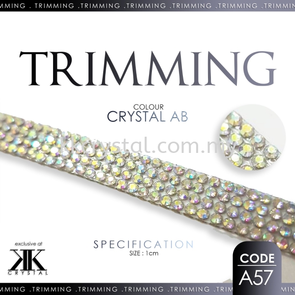 Trimming M24#, Color: A57 Trimming Iron on Metal / Patch Kuala Lumpur (KL), Malaysia, Selangor, Klang, Kepong Wholesaler, Supplier, Supply, Supplies | K&K Crystal Sdn Bhd