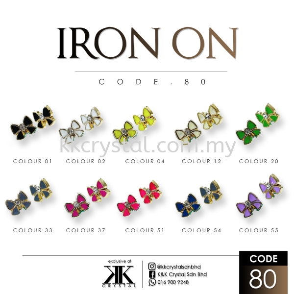 Iron On Metal, Code: 80#, 50pcs/pack Iron On Metal Iron on Metal / Patch Kuala Lumpur (KL), Malaysia, Selangor, Klang, Kepong Wholesaler, Supplier, Supply, Supplies | K&K Crystal Sdn Bhd