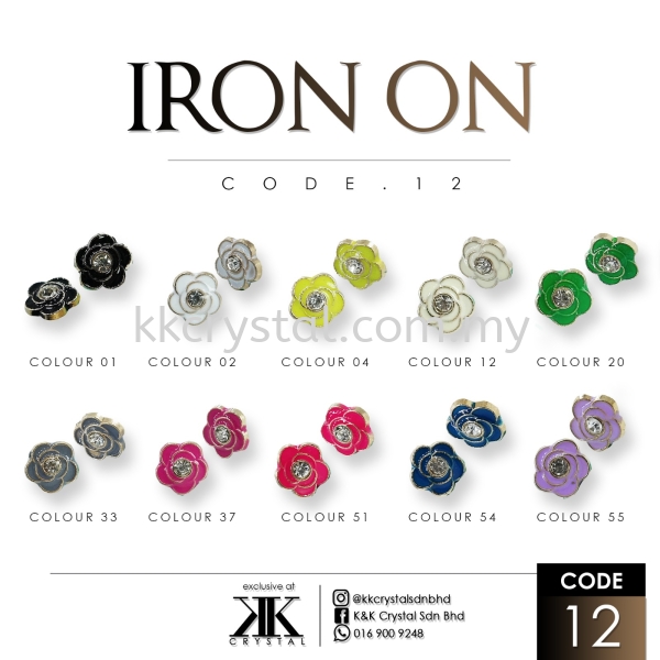 Iron On Metal, Code: 12#, 50pcs/pack Iron On Metal Iron on Metal / Patch Kuala Lumpur (KL), Malaysia, Selangor, Klang, Kepong Wholesaler, Supplier, Supply, Supplies | K&K Crystal Sdn Bhd