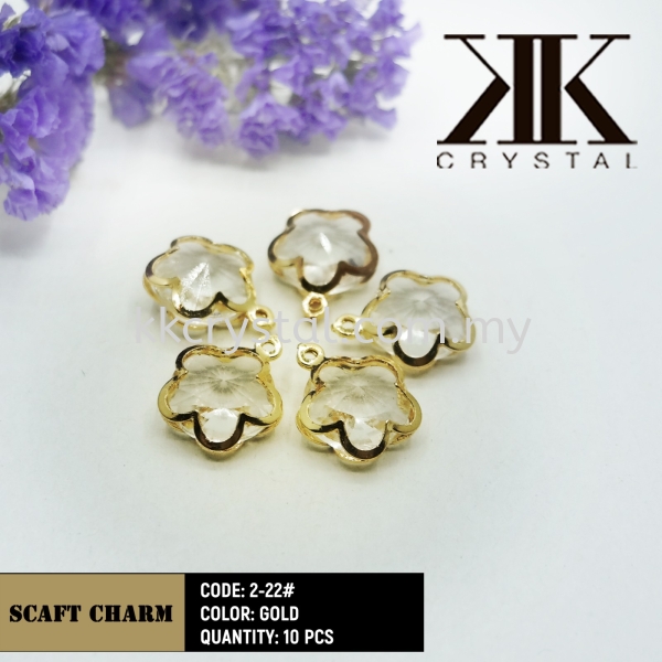 Fashion Scarf Charm, Code: 2-22, Gold, 10pcs/pack Scarf Charm Kuala Lumpur (KL), Malaysia, Selangor, Klang, Kepong Wholesaler, Supplier, Supply, Supplies | K&K Crystal Sdn Bhd