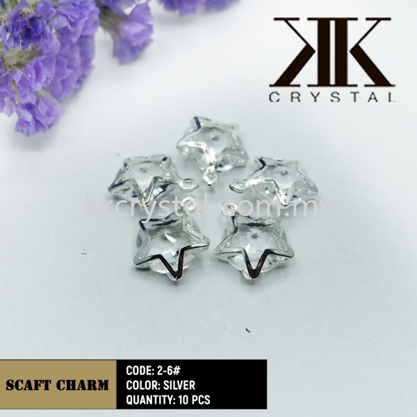 Fashion Scarf Charm, Code: 2-6, Silver, 10pcs/pack Scarf Charm Kuala Lumpur (KL), Malaysia, Selangor, Klang, Kepong Wholesaler, Supplier, Supply, Supplies | K&K Crystal Sdn Bhd