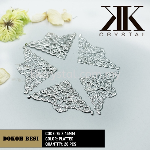 Dokoh Besi, Triangle 75 x 45mm, Plated, 20pcs/pack (BUY 1 GET 1 FREE) Dokoh Besi Kuala Lumpur (KL), Malaysia, Selangor, Klang, Kepong Wholesaler, Supplier, Supply, Supplies | K&K Crystal Sdn Bhd